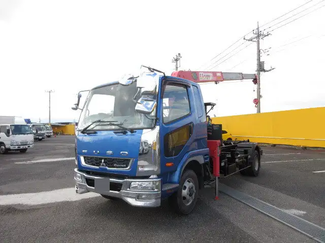 三菱 ファイター 中型/増トン アームロール クレーン付き ツインホイスト の中古トラック【車両No.157509】