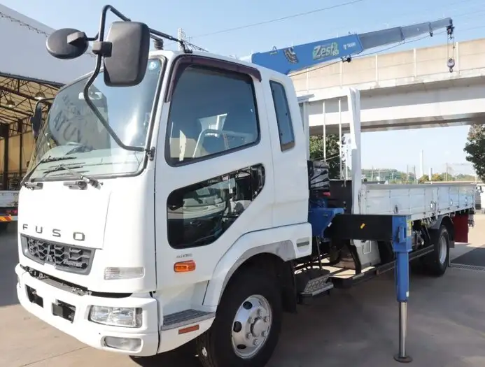 三菱 ファイター 中型/増トン クレーン付 床鉄板 4段 の中古トラック【車両No.157546】