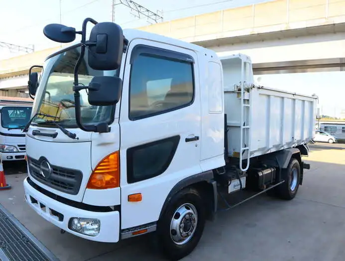 日野 レンジャー 中型/増トン ダンプ 土砂禁 天蓋付き の中古トラック【車両No.157526】