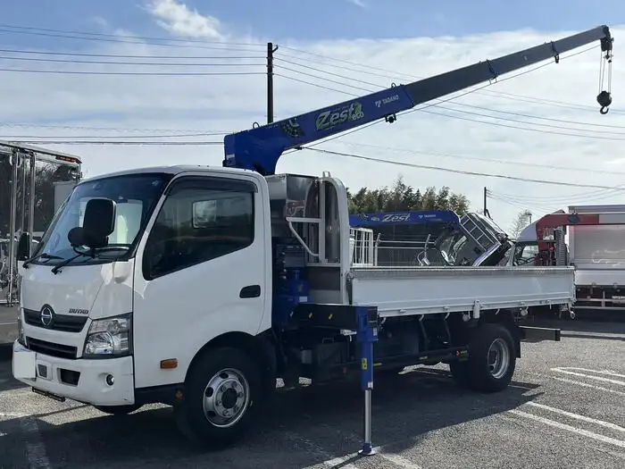 日野 デュトロ 小型 クレーン付 床鉄板 4段 の中古トラック【車両No.157740】