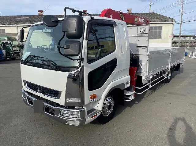 三菱 ファイター 中型/増トン クレーン付 アルミブロック エアサス の中古トラック【車両No.157700】