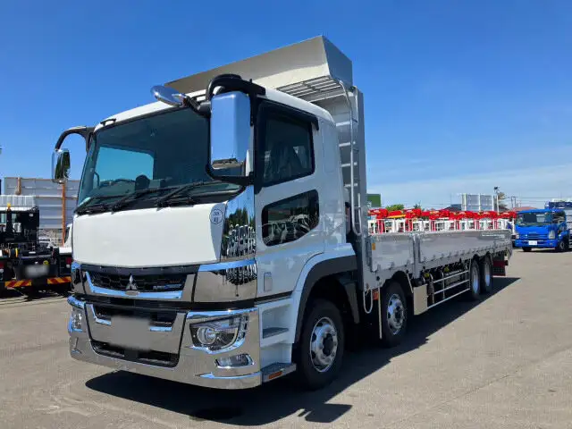 三菱 スーパーグレート 大型 平ボディ ハイルーフ アルミブロック の中古トラック【車両No.158272】