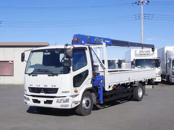三菱 ファイター 中型/増トン クレーン付 床鉄板 4段 の中古トラック【車両No.158327】