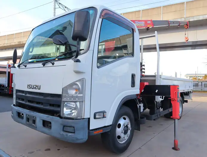 いすゞ エルフ 小型 クレーン付 4段 ラジコン の中古トラック【車両No.158500】