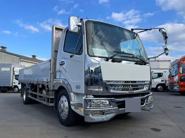 三菱 ファイター 中型/増トン 平ボディ 床鉄板 アルミブロック の中古トラック【車両No.158386】