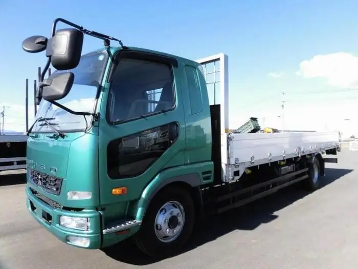 三菱 ファイター 中型/増トン 平ボディ アルミブロック ベッド の中古トラック【車両No.158624】