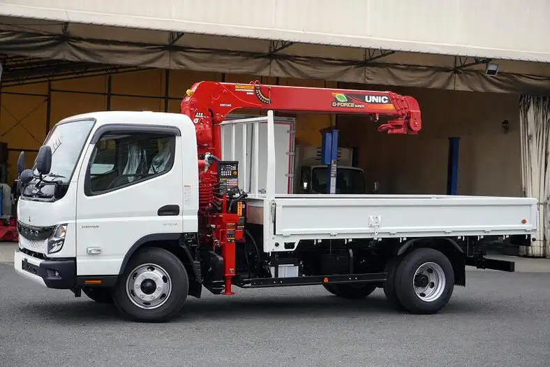 三菱 キャンター 小型 クレーン付 4段 ラジコン の中古トラック【車両No.158899】