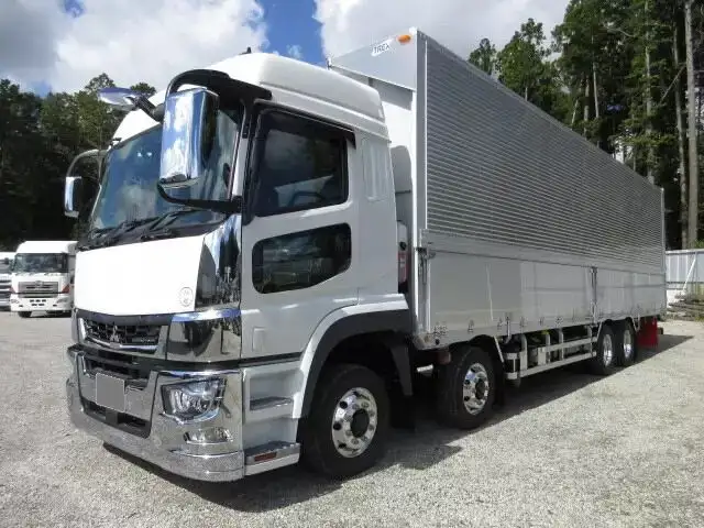 三菱 スーパーグレート 大型 ウイング ハイルーフ ベッド の中古トラック【車両No.158961】