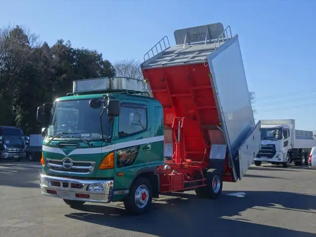 日野 レンジャー 中型/増トン ダンプ 土砂禁 ステンレス張り の中古トラック【車両No.158959】