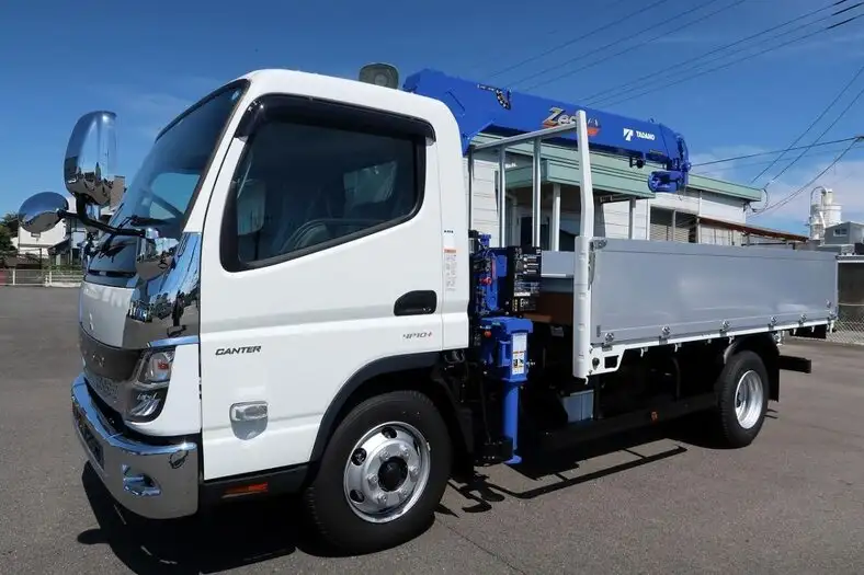 三菱 キャンター 小型 クレーン付 アルミブロック 4段 の中古トラック【車両No.159146】