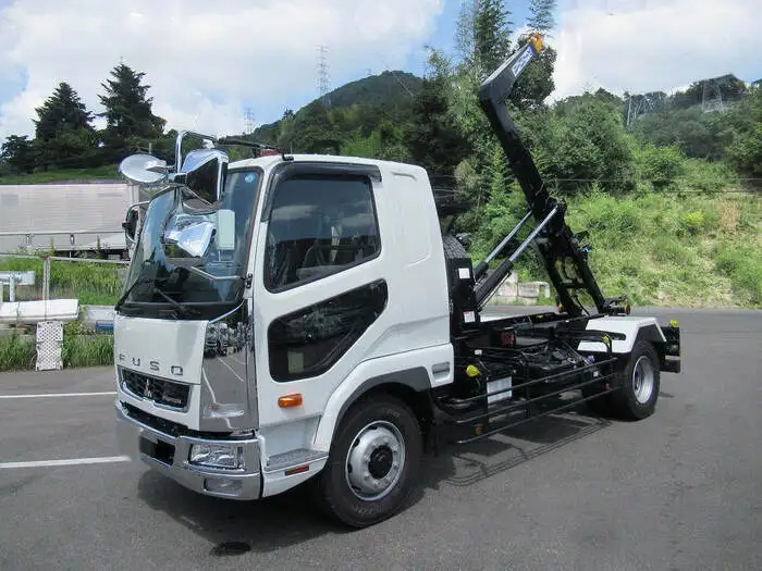 三菱 ファイター 中型/増トン アームロール ツインホイスト ベッド の中古トラック【車両No.159313】