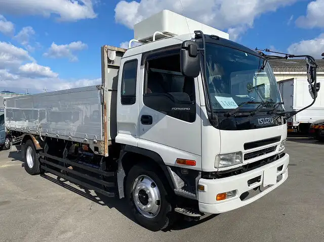 いすゞ フォワード 中型/増トン 平ボディ アルミブロック ベッド の中古トラック【車両No.159395】