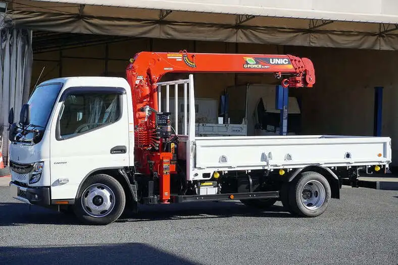 三菱 キャンター 小型 クレーン付 4段 ラジコン の中古トラック【車両No.159564】