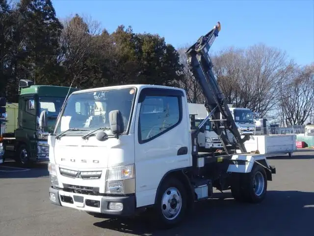 三菱 キャンター 小型 アームロール コンテナ付き ツインホイスト の中古トラック【車両No.159576】