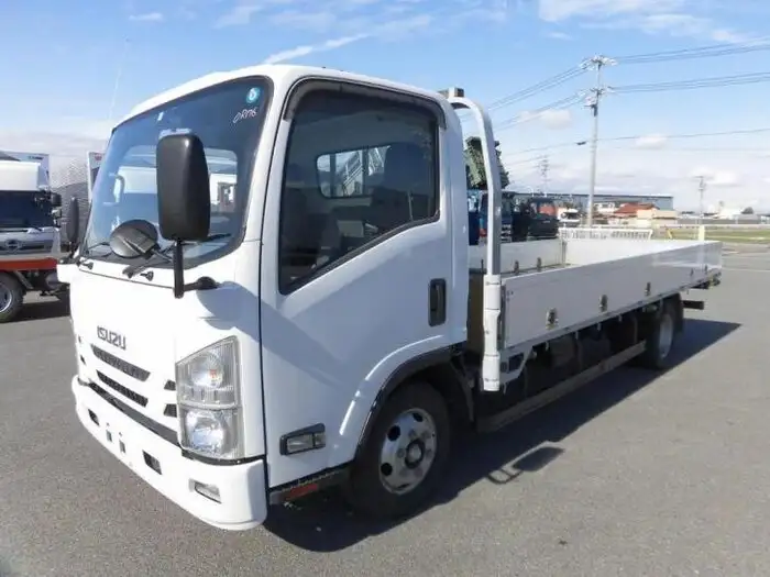 いすゞ エルフ 小型 平ボディ 床鉄板 アルミブロック の中古トラック【車両No.159632】