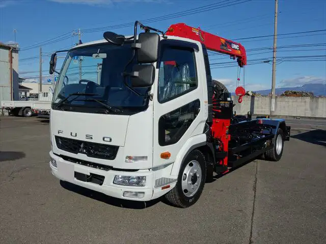 三菱 ファイター 中型/増トン アームロール クレーン付き ツインホイスト の中古トラック【車両No.159921】
