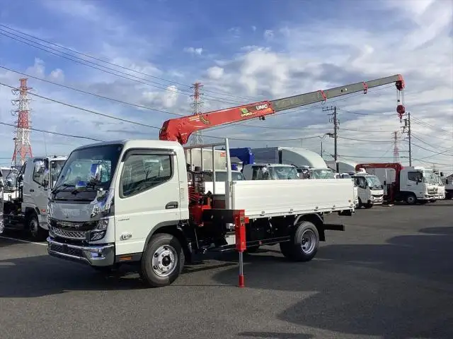 三菱 キャンター 小型 クレーン付 アルミブロック 4段 の中古トラック【車両No.160395】