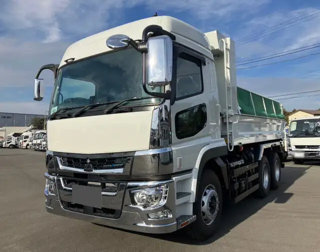 三菱 スーパーグレート 大型 ダンプ ハイルーフ ステンレス張り の中古トラック【車両No.160461】
