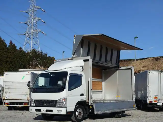 三菱 キャンター 小型 ウイング 床鉄板 PDG-FE84DV の中古トラック【車両No.160874】