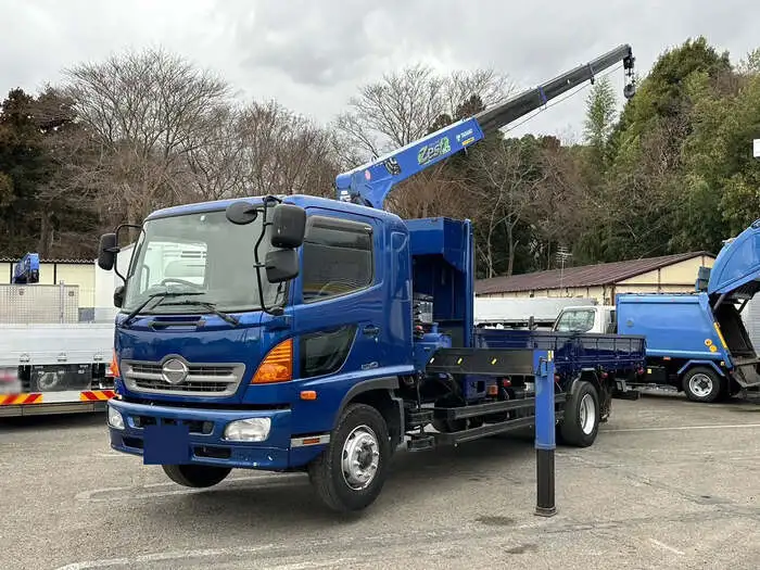 日野 レンジャー 中型/増トン クレーン付 床鉄板 4段 の中古トラック【車両No.161179】