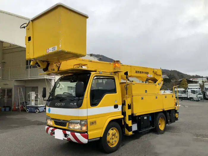いすゞ エルフ 小型 高所・建柱車 高所作業車 電工仕様 の中古トラック【車両No.161303】