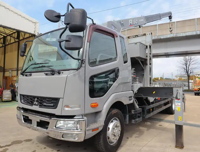 三菱 ファイター 中型/増トン クレーン付 床鉄板 3段 の中古トラック【車両No.161272】