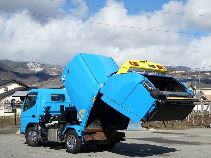 三菱 キャンター 小型 パッカー車(塵芥車) 巻き込み式 回転ダンプ式｜画像6