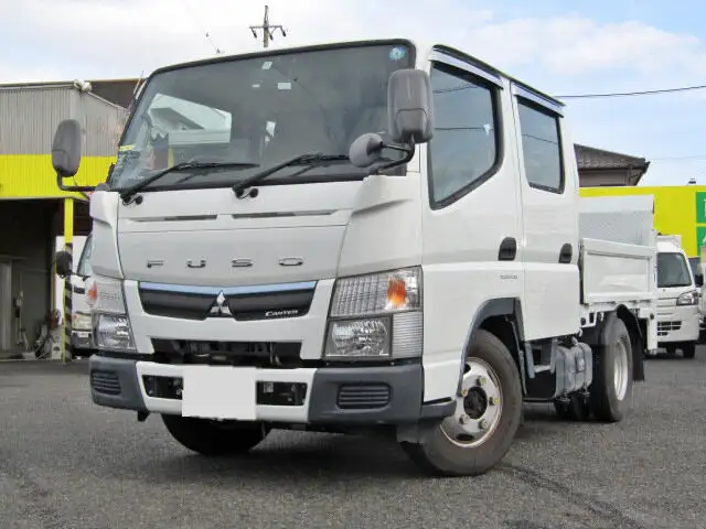 三菱 キャンター 小型 平ボディ Wキャブ パワーゲート の中古トラック【車両No.161515】