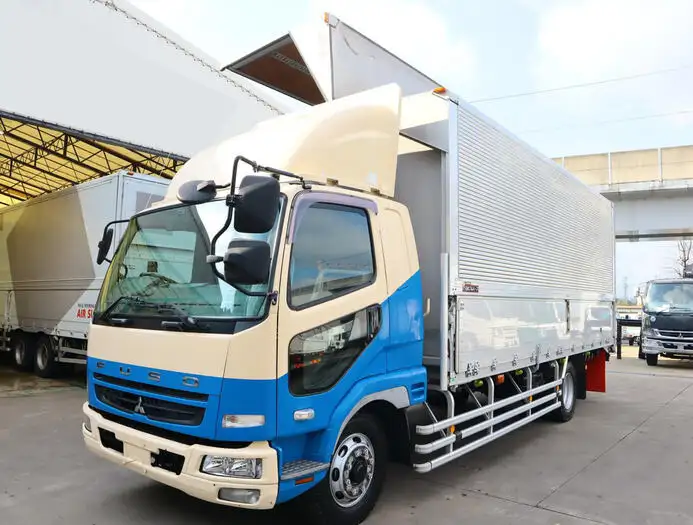 三菱 ファイター 中型/増トン ウイング 床鉄板 エアサス の中古トラック【車両No.161730】