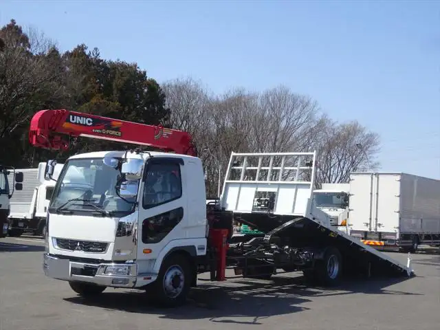 三菱 ファイター 中型/増トン 車両重機運搬 4段クレーン ラジコン の中古トラック【車両No.162084】