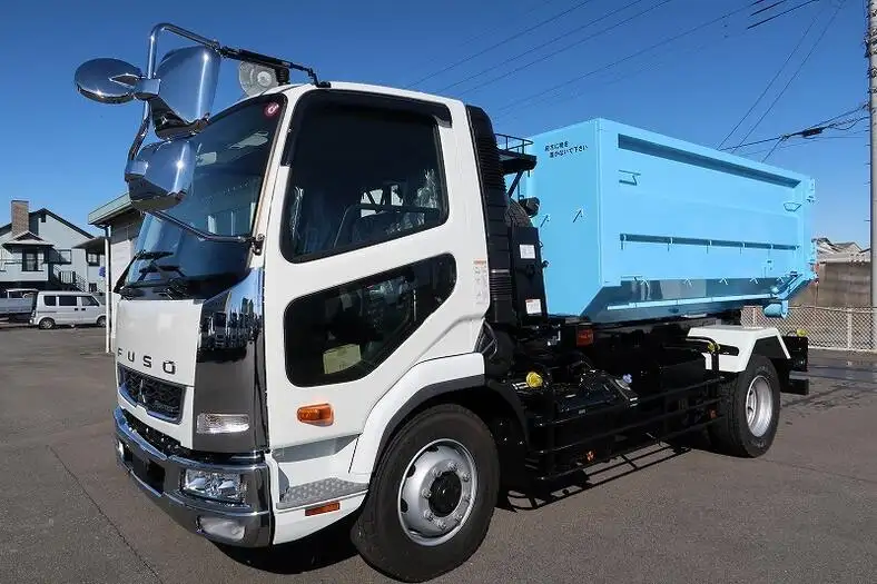 三菱 ファイター 中型/増トン アームロール コンテナ付き ツインホイスト の中古トラック【車両No.162128】