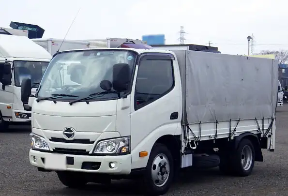 日野 デュトロ 小型 平ボディ 幌 パワーゲート の中古トラック【車両No.162221】