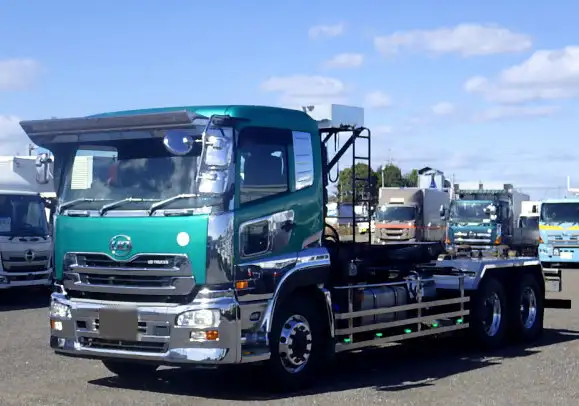 日産UD クオン 大型 アームロール ツインホイスト ベッド の中古トラック【車両No.162242】