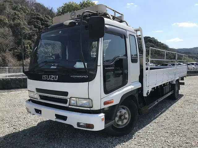 いすゞ フォワード 中型/増トン 平ボディ 床鉄板 ベッド の中古トラック【車両No.162204】