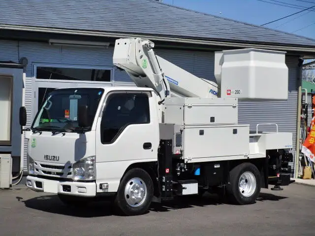 いすゞ エルフ 小型 高所・建柱車 高所作業車 電工仕様 の中古トラック【車両No.162427】