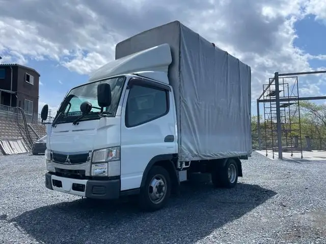 三菱 キャンター 小型 平ボディ 幌  の中古トラック【車両No.162662】