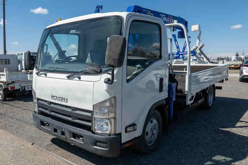 いすゞ エルフ 小型 クレーン付 4段 ラジコン の中古トラック【車両No.162755】