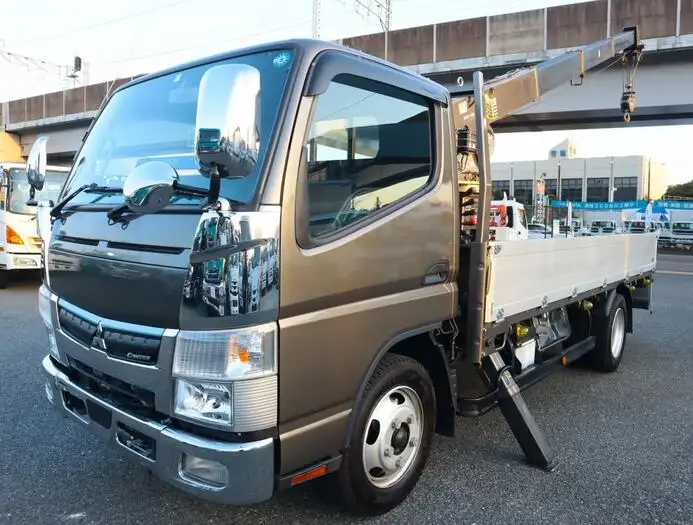 三菱 キャンター 小型 クレーン付 横置簡易クレーン アルミブロック の中古トラック【車両No.162976】