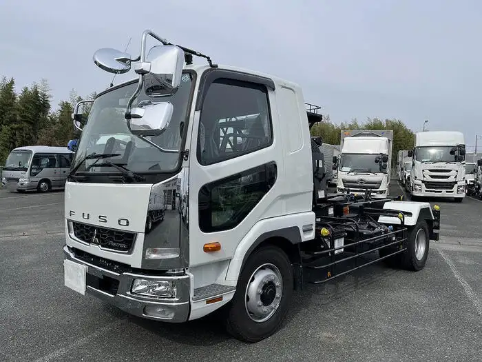 三菱 ファイター 中型/増トン アームロール ツインホイスト ベッド の中古トラック【車両No.162807】