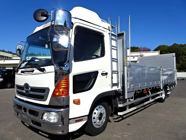 日野 レンジャー 中型/増トン 平ボディ パワーゲート 床鉄板 の中古トラック【車両No.163232】