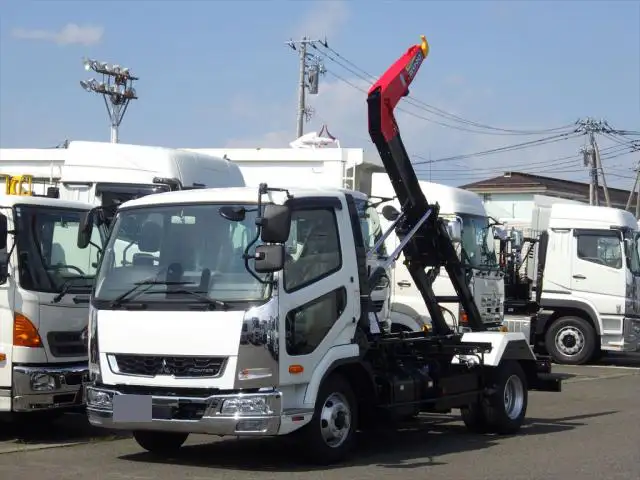 三菱 ファイター 中型/増トン アームロール ツインホイスト 2KG-FK72F の中古トラック【車両No.163591】