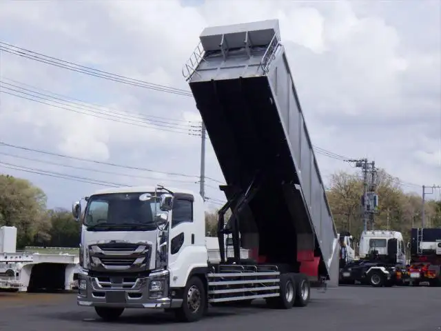 いすゞ ギガ 大型 ダンプ 土砂禁 ステンレス張り の中古トラック【車両No.163593】
