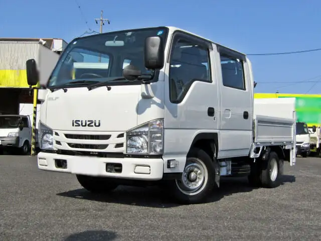 いすゞ エルフ 小型 平ボディ Wキャブ パワーゲート の中古トラック【車両No.163540】