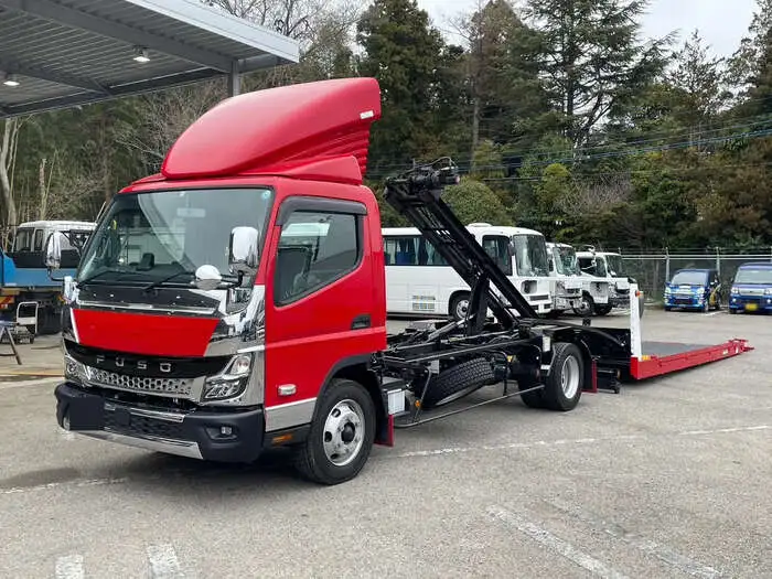 三菱 キャンター 小型 車両重機運搬 ラジコン ウインチ の中古トラック【車両No.163614】