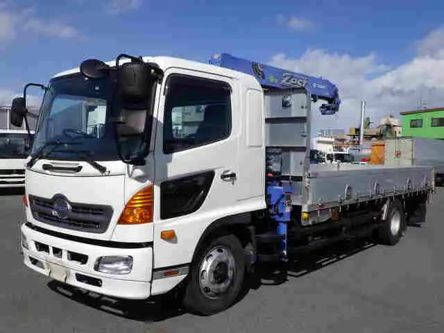 日野 レンジャー 中型/増トン クレーン付 床鉄板 アルミブロック の中古トラック【車両No.163754】