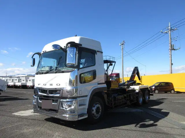 三菱 スーパーグレート 大型 アームロール ハイルーフ ツインホイスト の中古トラック【車両No.163784】