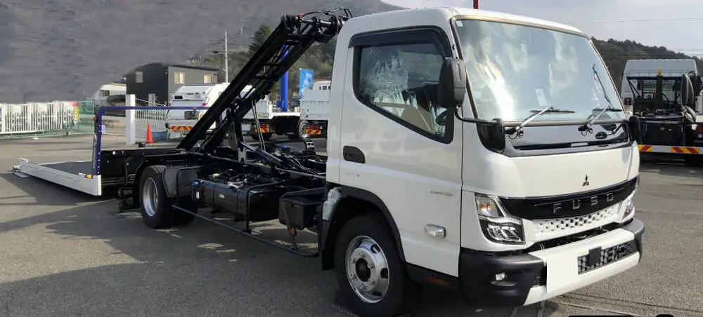 三菱 キャンター 小型 車両重機運搬 ラジコン ウインチ の中古トラック【車両No.163645】