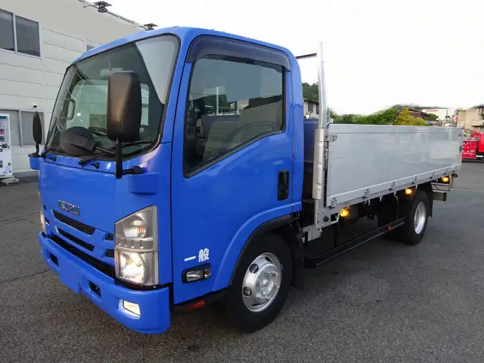 いすゞ エルフ 小型 平ボディ 床鉄板 アルミブロック の中古トラック【車両No.163636】