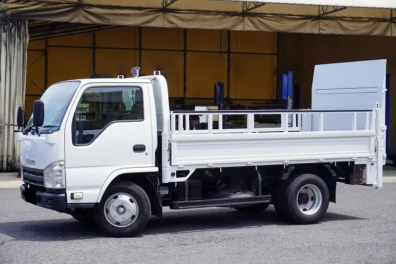 いすゞ エルフ 小型 平ボディ パワーゲート 床鉄板 の中古トラック【車両No.163833】