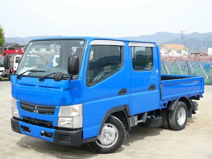 三菱 キャンター 小型 平ボディ Wキャブ TKG-FBA20 の中古トラック【車両No.163894】